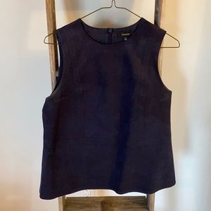 Babaton faux suede Rolando blouse